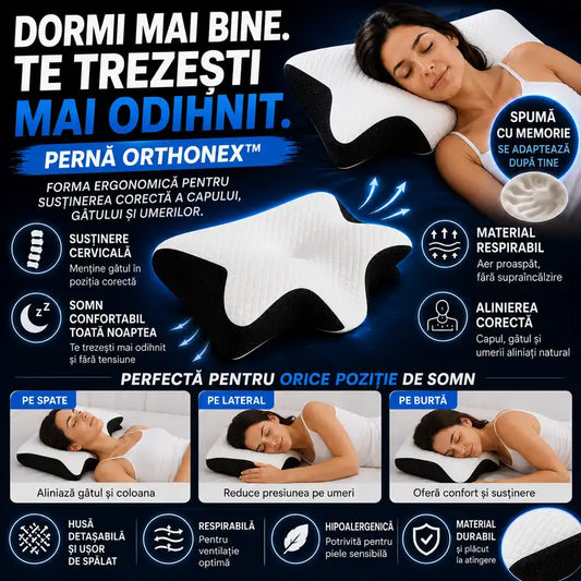 Te trezeşti fǎrǎ durere - Perna Orthonex™